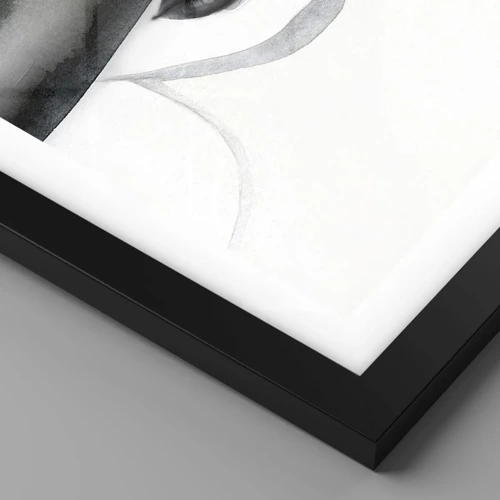 Poster in black frame - Sensual Secret - 50x70 cm