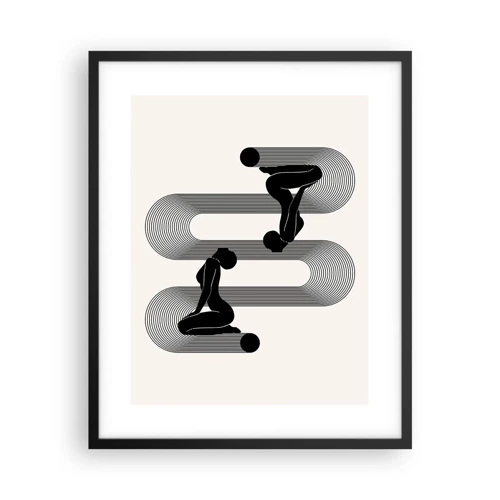 Poster in black frame - Sensual Symmetry - 40x50 cm