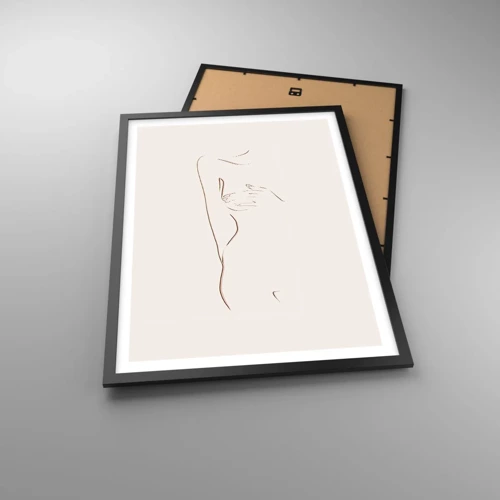 Poster in black frame - Shape of Desire - 50x70 cm