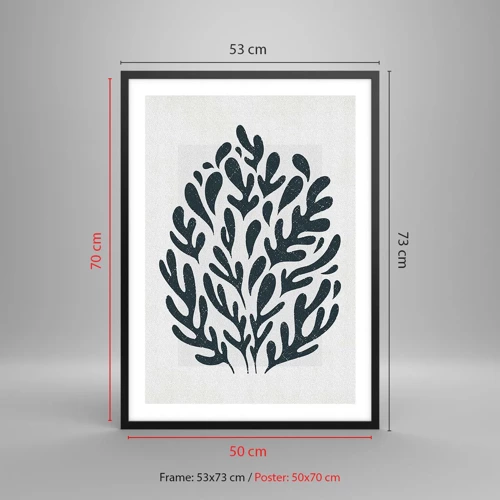 Poster in black frame - Shapes of Nature - 50x70 cm