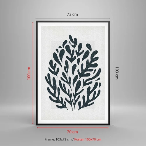 Poster in black frame - Shapes of Nature - 70x100 cm
