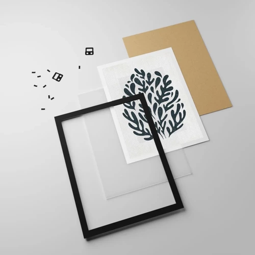 Poster in black frame - Shapes of Nature - 70x100 cm