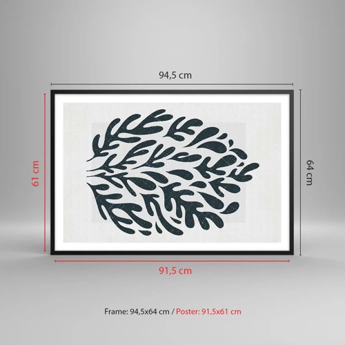 Poster in black frame - Shapes of Nature - 91x61 cm