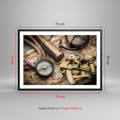 Poster in black frame - Show the Way - 70x50 cm