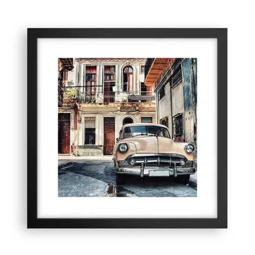 Poster in black frame - Siesta in Havana - 30x30 cm
