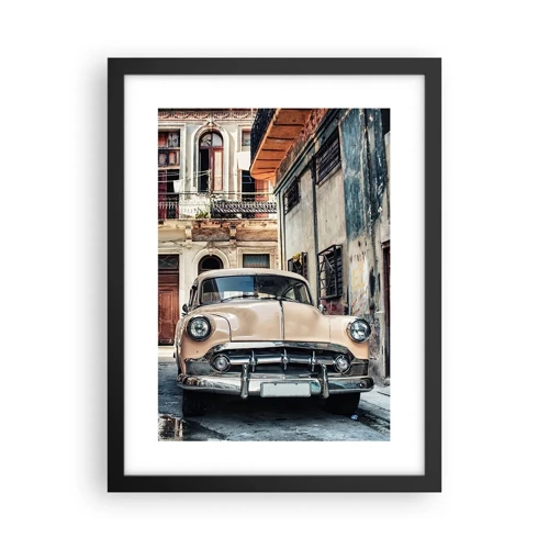 Poster in black frame - Siesta in Havana - 30x40 cm