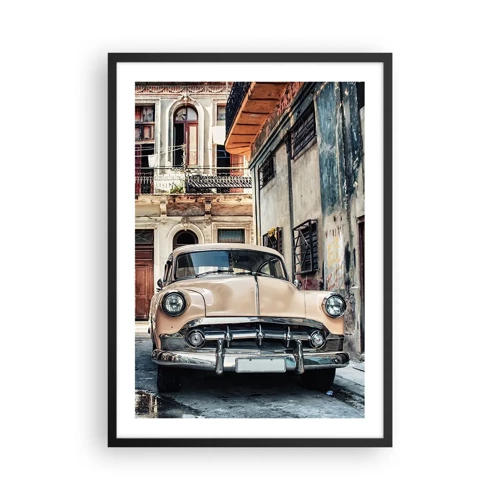 Poster in black frame - Siesta in Havana - 50x70 cm