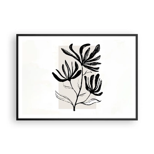 Poster in black frame - Sketch for a Herbarium - 100x70 cm