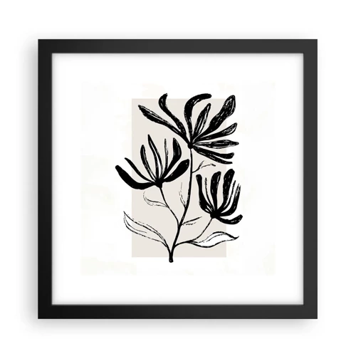 Poster in black frame - Sketch for a Herbarium - 30x30 cm