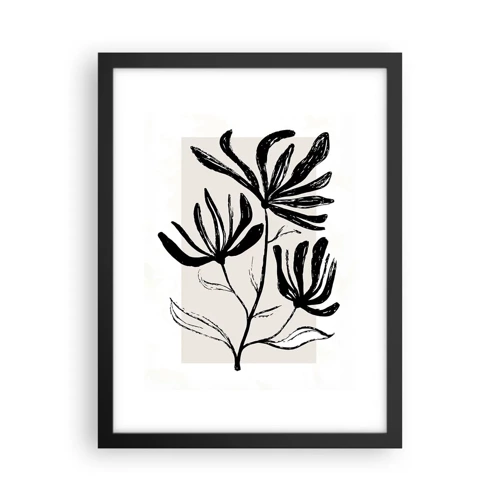 Poster in black frame - Sketch for a Herbarium - 30x40 cm