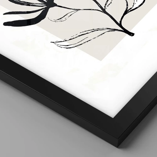 Poster in black frame - Sketch for a Herbarium - 50x40 cm