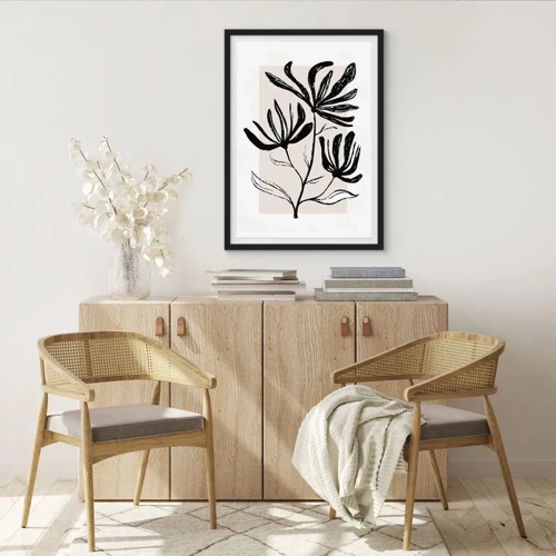 Poster in black frame - Sketch for a Herbarium - 61x91 cm