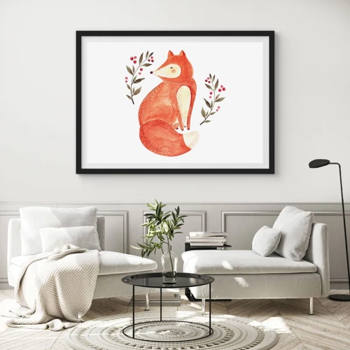 Poster in black frame - Small Ginger - 100x70 cm