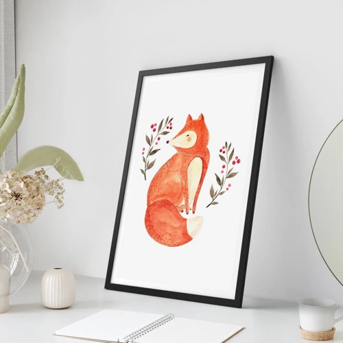 Poster in black frame - Small Ginger - 30x40 cm