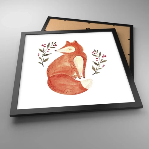 Poster in black frame - Small Ginger - 40x40 cm