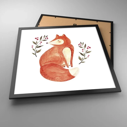 Poster in black frame - Small Ginger - 50x50 cm