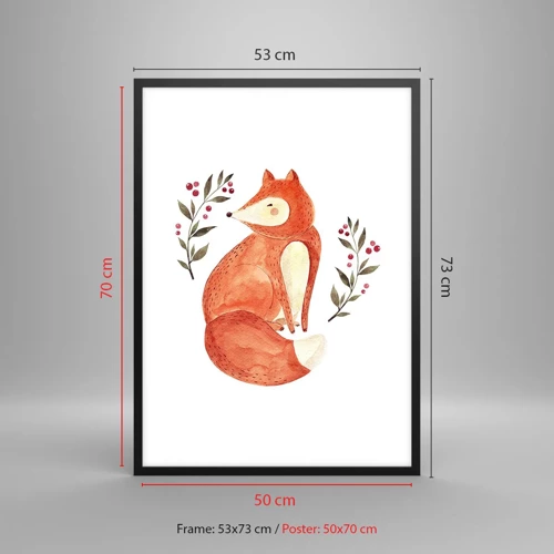 Poster in black frame - Small Ginger - 50x70 cm