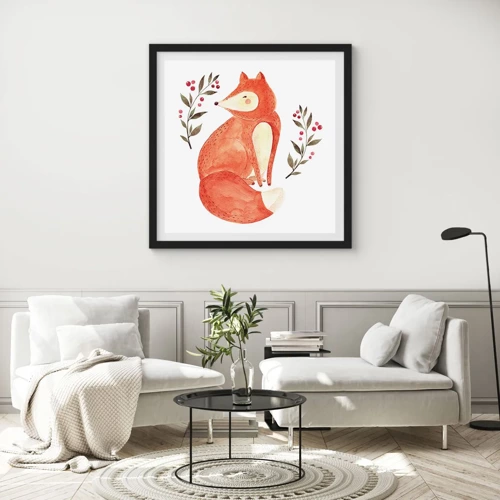 Poster in black frame - Small Ginger - 60x60 cm