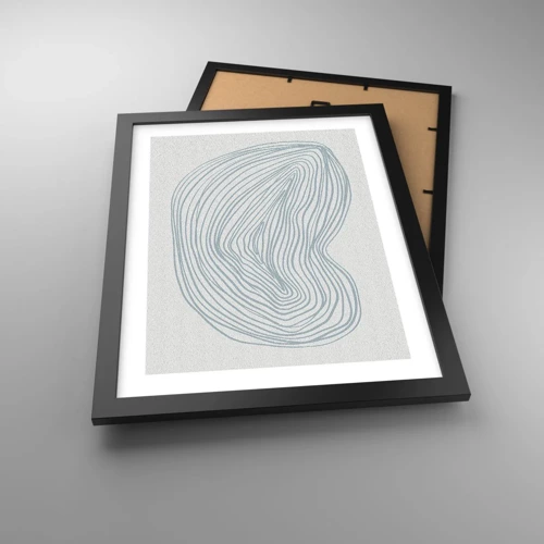 Poster in black frame - Smile of a Drop - 30x40 cm