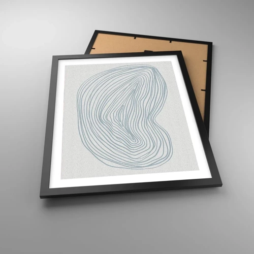 Poster in black frame - Smile of a Drop - 40x50 cm