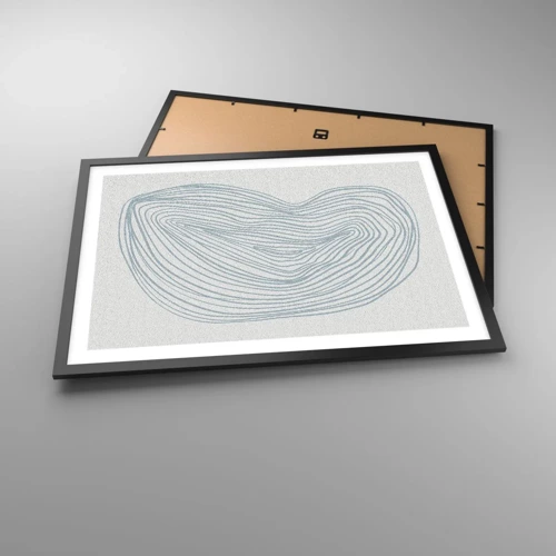 Poster in black frame - Smile of a Drop - 70x50 cm