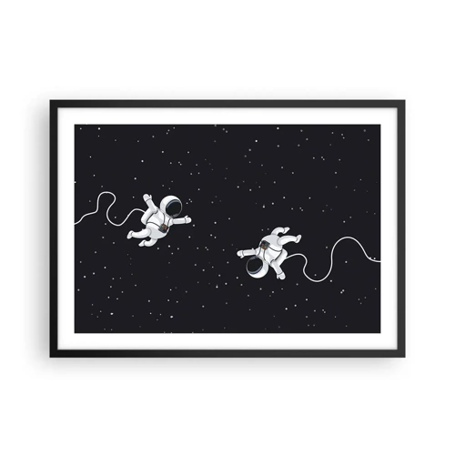 Poster in black frame - Space Dance - 70x50 cm