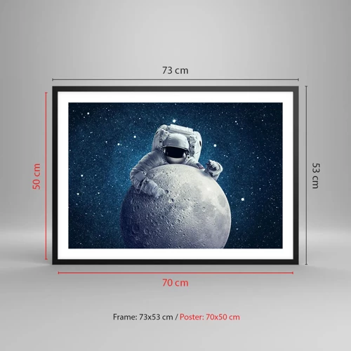 Poster in black frame - Space Joker - 70x50 cm