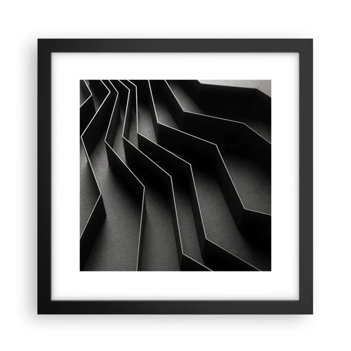 Poster in black frame - Spacial Order - 30x30 cm