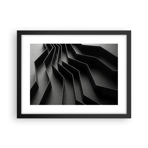 Poster in black frame - Spacial Order - 40x30 cm