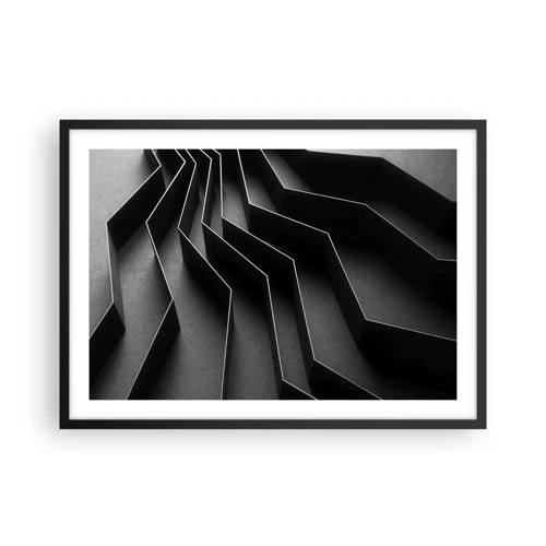Poster in black frame - Spacial Order - 70x50 cm