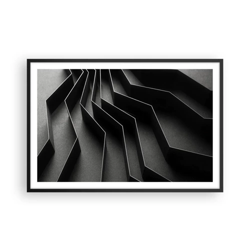 Poster in black frame - Spacial Order - 91x61 cm