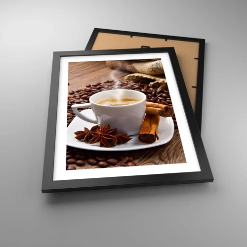 Poster in black frame - Spicy Flavour and Aroma - 30x40 cm