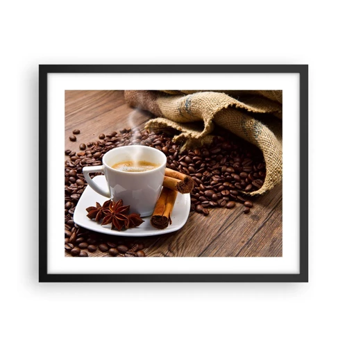 Poster in black frame - Spicy Flavour and Aroma - 50x40 cm