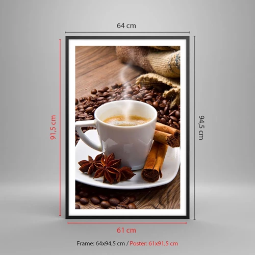 Poster in black frame - Spicy Flavour and Aroma - 61x91 cm