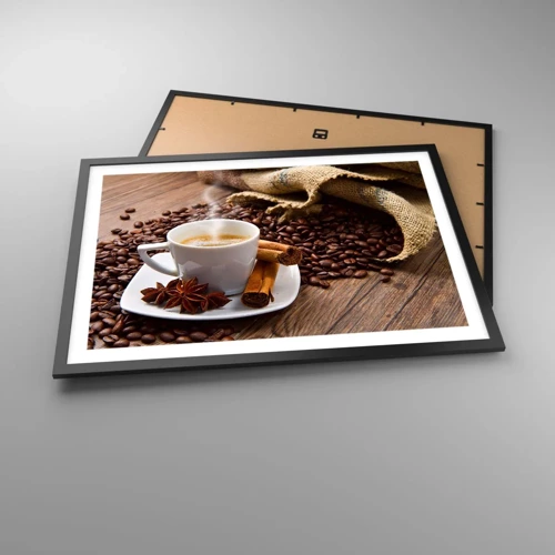 Poster in black frame - Spicy Flavour and Aroma - 70x50 cm