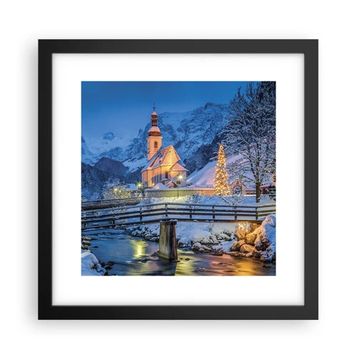 Poster in black frame - Spirit of Christmas - 30x30 cm