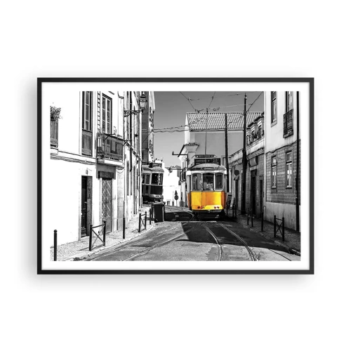 Poster in black frame - Spirit of Lisbon - 100x70 cm