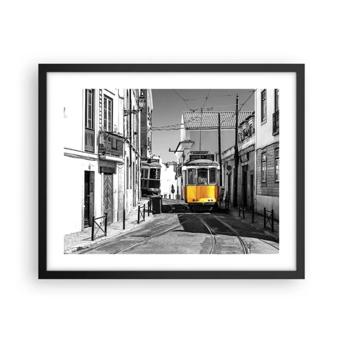 Poster in black frame - Spirit of Lisbon - 50x40 cm
