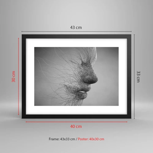 Poster in black frame - Spirit of the Wind - 40x30 cm