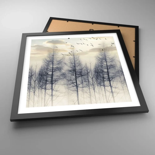 Poster in black frame - Spirits of the Forest - 40x40 cm