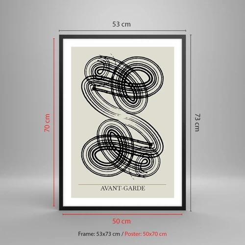 Poster in black frame - Spontaneous Result - 50x70 cm