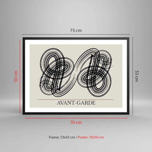 Poster in black frame - Spontaneous Result - 70x50 cm