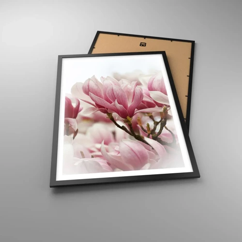 Poster in black frame - Spring Flowers - 50x70 cm