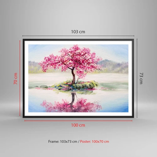 Poster in black frame - Spring Holiday - 100x70 cm