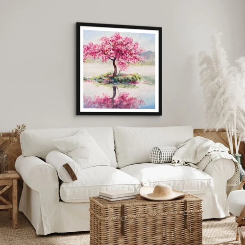 Poster in black frame - Spring Holiday - 30x30 cm