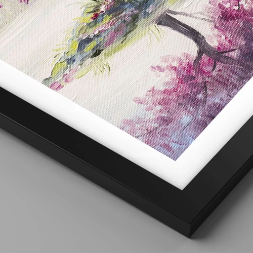 Poster in black frame - Spring Holiday - 50x40 cm