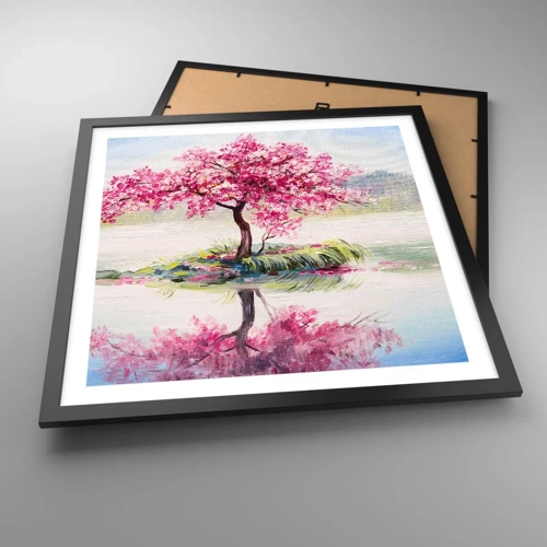 Poster in black frame - Spring Holiday - 50x50 cm