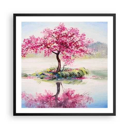 Poster in black frame - Spring Holiday - 60x60 cm