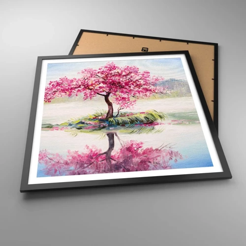 Poster in black frame - Spring Holiday - 60x60 cm