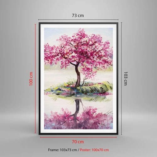 Poster in black frame - Spring Holiday - 70x100 cm